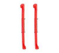 Ice Skate Guards, Ice Hockey Skate Guards 1Pair Plastic with Adjustable Spring Figure Skating for Hockey, Figure (Red #02)