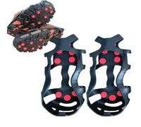 Ice Skates Grippers Traction Equipment for Camping, Non Slip Silicone Snow Traction, Winter Shoe Accessories for Hiking, Ice Fishing, Walking on Snowy Roads, Non-Slip Shoes