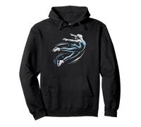 Ice Skating Figure Skater Beautiful Graceful Spin Pose Pullover Hoodie