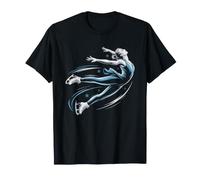 Ice Skating Figure Skater Beautiful Graceful Spin Pose T-Shirt