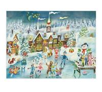Ice Skating Joys at the Castle Advent Calendar | Traditional Christmas Picture Advent Calendar - 26.5 x 35.5cm