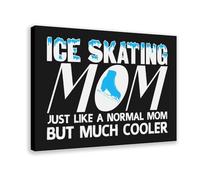 Ice Skating Mom Hockey Poster Canvas Poster Wall Art Decor Print Picture Paintings for Living Room Bedroom Decoration Frame: 12x18inch(30x45cm)