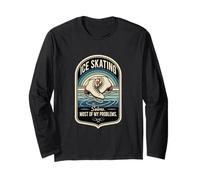 Ice Skating Solves Most of My Problems Funny Ice Skater Long Sleeve T-Shirt