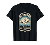 Ice Skating Solves Most of My Problems Funny Ice Skater T-Shirt