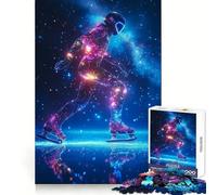 Ice Skating with Stars Jigsaw Puzzles for Adults1000 Piece Brain Teaser Precise Cut Family Pastime (38x52cm)