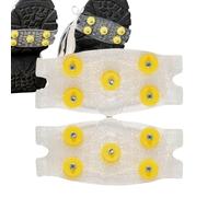 Ice Snow Grippers | 1* Pcs Ice Cleats | 11x5cm Non Slip Gripper Spike| TPE Anti-slip Grips With 5 Steel Studs | Traction Cleat For Winter Snow, Hiking, Climbing, Fishing & Outdoor Running