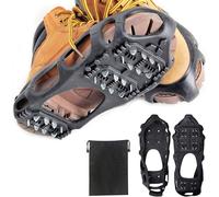 Ice Snow Grips, Anti Slip Winter Ice Grippers 24 Studs Snow Shoes Cleats Walking on Snow and Ice Winter, Crampons for Hiking Jogging Walking Mountaineering(XL)