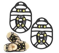 Ice Snow Traction Cleats, Non-Slip Over Shoes - Non-Slip Rubber Snow Cleats | Rubber Walking Cleats Non-Slip for Shoes, Boots, Mountaineering Shoes