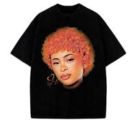 Ice Spice Men T Shirt Munch Female Rapper Big Face York Rap Men T Shirt Black