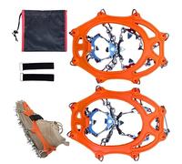 Ice Spikes for Shoes | 19 Teeth Traction Snow Grips - Anti-Slip Ice Cleats for Shoes - for Women Men Hiking Climbing Fishing Winter Mountaineering Walking