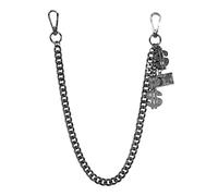 ICE STAR Men’s Hip-Hop Style Pant Chains - Stylish Jeans Chain with Large Hook for Streetwear Outfits, 24, Metal, No Gemstone