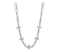 ICE STAR Men’s Hip-Hop Style Pant Chains - Stylish Jeans Chain with Large Hook for Streetwear Outfits, 24, Metal, No Gemstone