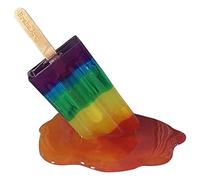 Ice Stick Sculpture Unique Resin Figure Melting Ice Cream Decoration Fun Art Object for A Atmosphere for Office And Home, Colorful