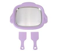 Ice Stir Frying Machine, Rolled Ice Cream Maker, 304 Stainless Steel Fried Yogurt Machine with 2 Shovels for Home Kitchen Use, Fast - Cooling Ice Plate Design (Purple)