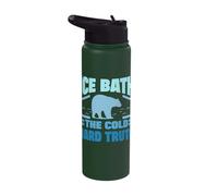 Ice Swimming Ice Bath The Cold Hard Truth Ice Bath Stainless Steel Insulated Water Bottle