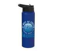 Ice Swimming is Crazy, I Always Come Back for More Polar Bathers Stainless Steel Insulated Water Bottle