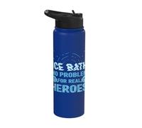 Ice Swimming No Problem Real Heroes Polar Baths Stainless Steel Insulated Water Bottle