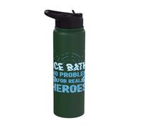Ice Swimming No Problem Real Heroes Polar Baths Stainless Steel Insulated Water Bottle
