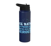 Ice Swimming No Problem Real Heroes Polar Baths Stainless Steel Insulated Water Bottle