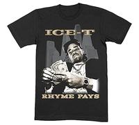 Ice-T T Shirt Rhyme Pays Make It Logo Official Mens Black M