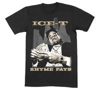 Ice-T T Shirt Rhyme Pays Make It Logo Official Mens Black XL