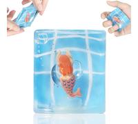 Ice Taba Squishy Fidget Toy for Stress Relief, Sensory Swimming Pool Stress Ball, Suitable for Kids & Adults, ADHD and Autism for Kids, Perfect Party Favors & Presents