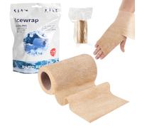 Ice Tape 2 Roll Cohesive Bandage Tapes Self Sticking Cold Compression Bandages 10cm x 4.5m Vet Wrap for Dogs & Horses Cool Bandage for Pain and Swelling