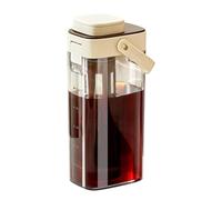 Ice Tea Pitcher - Brewing Carafe 12.5x8.6x25.7cm, Spout Dispenser Jar | Secure Seal Pot, Long Lasting Fruit Beverage Jug for Outdoor Picnic Party Family Gathering Daily Drink Present Purpose