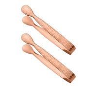 Ice Tongs - 2 Pieces Stainless Steel Small Appetizer Tongs | Party Appetizer Tongs, for Marshmallow Jelly Home Bartender Restaurant Hotel Club Dining Table Service Buf