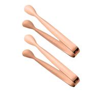 Ice Tongs - 4.3 Inch Appetizers Tiny Tongs | Food Served Tongs | Handle Clip for Food Served | Set of 2 Appetizer Ging Tools | Ice Cube Tongs | Sugar Cube Tongs For The