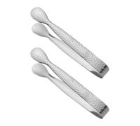 Ice Tongs For - 2Pcs Stainless Steel Ice Taking Tools - Small Bar Tongs,For Jelly Marshmallows Bartender Restaurant Hotel Club Dining Table