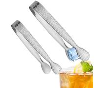 Ice Tongs | Stainless Steel Serving Clips - Household Serving Tongs | for Marshmallows Home Bartender Tea Drinker Coffee Lover Baker Restaurant Buffet Service Party Tray