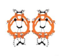 Ice Traction Crampons 8-10 Teeth Anti-Slip Snow | 8-10 tooth spikes, solid ice grip, steady walking, tough winter weather, enhanced traction