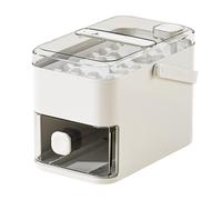 Ice Tray - 18.5x11cm Ice Bucket, Maximized Storage Efficiency | 56-Cavity Beverage Making Bin with Double Layer Configuration, ICES Cube Holder for Bourbon Chilling Cocktails Coffee Wine Cooling