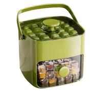 Ice Tray - 2 in 1 Chilling Cube Maker Mold with Lid and Handle | Press Type Design Icrce Making Aid | Ice Cuibe Tray for Daily Life Kitchen Gathering Picnic Camping