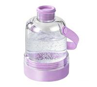 Ice Tray - 400ml Portable Reusable Cup - Push Water Bottle with Ice Tray,for Juice Cocktail Whiskey Summer Travel Home Outdoor Beach Camping