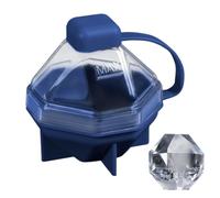 Ice Tray - 7x6.2cm Silicone Easy Release Faceted Mold with Lid