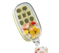 Ice Tray Bottle 2-in-1 Portable - Reusable Press Container Ice Mold Bottle