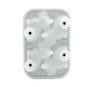 Ice Tray for Freezer - Cat and Dog Shape Mould with 4 Compartments | Ice Mould for Whisky with Animal Shapes, for Refrigerator Kitchen, Restaurant, Wine Milk Juice F