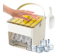 Ice Tray | Ice Maker Tray - Reusable Food-Grade Silicone Cooling Blocks Maker Press to Release for Restaurant Refrigerator Tea Cocktail Wine Whiskey