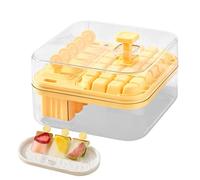 Ice Tray - Large Block Mold with Lid, Press Release Reusable Freezer Tool | PET PP, BPA Free, Home Restaurant RV Picnic, Whiskey Cocktails Coffee Wine, Easy Serve Storage, Cool Drink