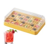 Ice Tray - Leak-proof Large Capacity Container | Push Design with Lid, for Home Restaurant Camper Beach Vacation Whiskey Cocktail Cooling Wine E