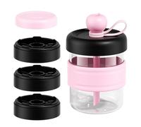 Ice Tray, Leakproof Water Bottle, Coffee with Ice Bottle, Portable Design Multipurpose Durable Material BPA Free for Travellers Office Party Camping Beach P