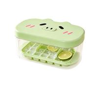 Ice Tray with Bin - 19.8x12.6x8.8cm 24-Cavity Easy Release Tray with Lid | Ice Molds for Chilling Drinks Coffee Cocktail Freezer Kitchen