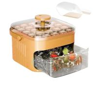 Ice Tray with Bin,Pull-Out ICY Block Maker with Bin and Lid,Cocktails Ice Tray - for Coffee Cocktails Whiskey Kitchen Camping Party Home Apartment Dormitory