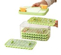 Ice Tray with Container,5 Reusable Easy Pop Out Ice Tray with Container,77 Cavities for Whiskey Ice Cubes - Cool Beverages, Coffee, Cocktail, Whiskey, Drinks, Par