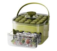 Ice Tray with Lid and Bin | 25-Grid Ice Block Maker Tray with Container and Shovel,Easy-Release Chilling Cube Tool for Cold Drinks Beverage Vodka Whiskey Cocktails