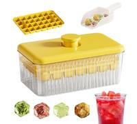 Ice Tray with Lid,Ice Maker Molds | Easy Release Cold Drink Making Tools for Beverage Fruit Juice Wine Whiskey Cocktail Home Bartenders Entertaining Hosts Camping