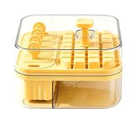 Ice Tray with Lid,Portable Reusable Easy Release Press Button | Freezer Ice Maker,for Chilling Drinks Home Kitchen Bar Party Coffee Shop Office Picnic Camping