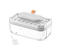 Ice Tray with Lid - Press-Type Cold Block Mould,with Shovel Ice Making Tray,for Drinking Whiskey Coffee Milk Wine Chilling Fridge Bar Kitchen